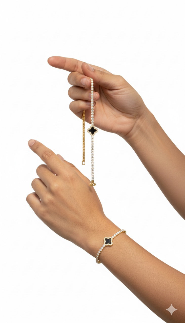 BLACK STONE BRACELET