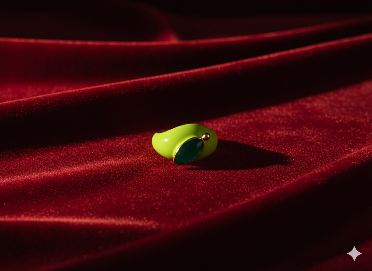 GREEN APPLE HANA RING