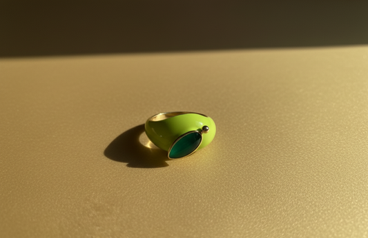 GREEN APPLE HANA RING