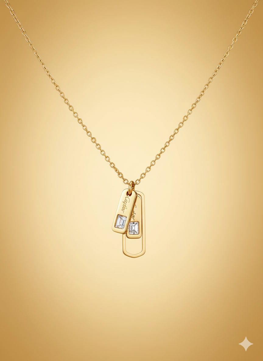 Golden Flow pendant