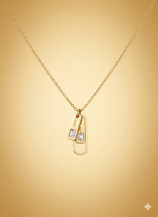 Golden Flow pendant