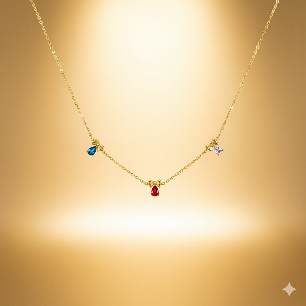 Starlit Bow pendant