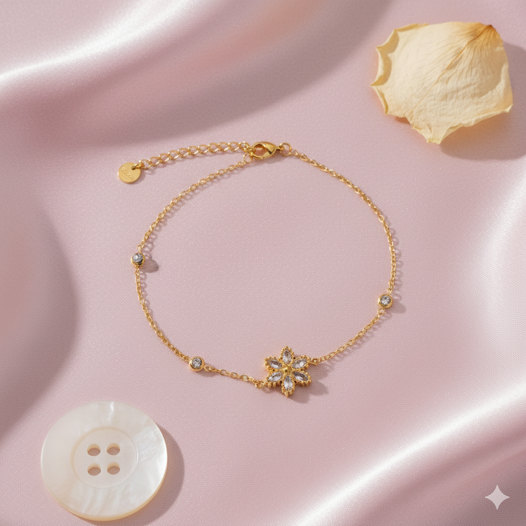 MINIMAL FLOWER BRACELET