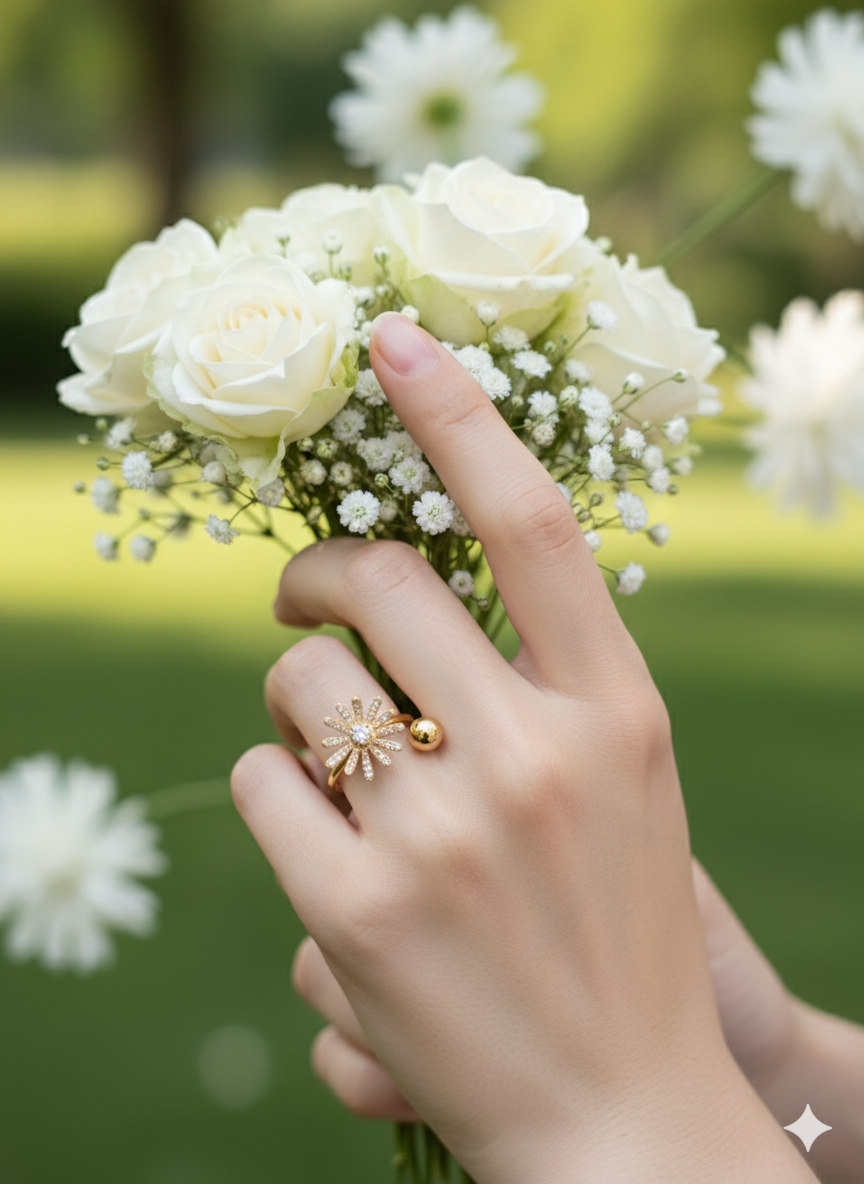 KOREAN FLOWER RING