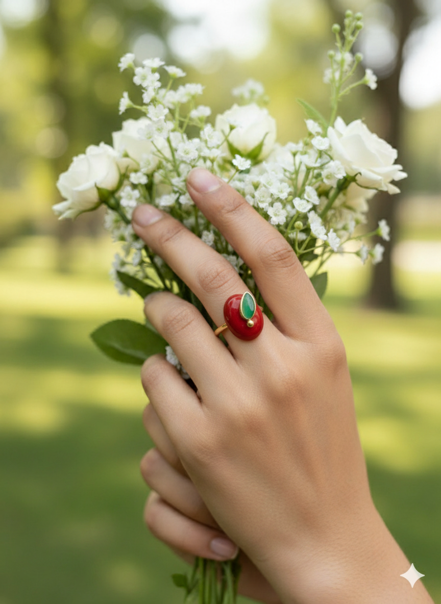 RED APPLE HANA RING