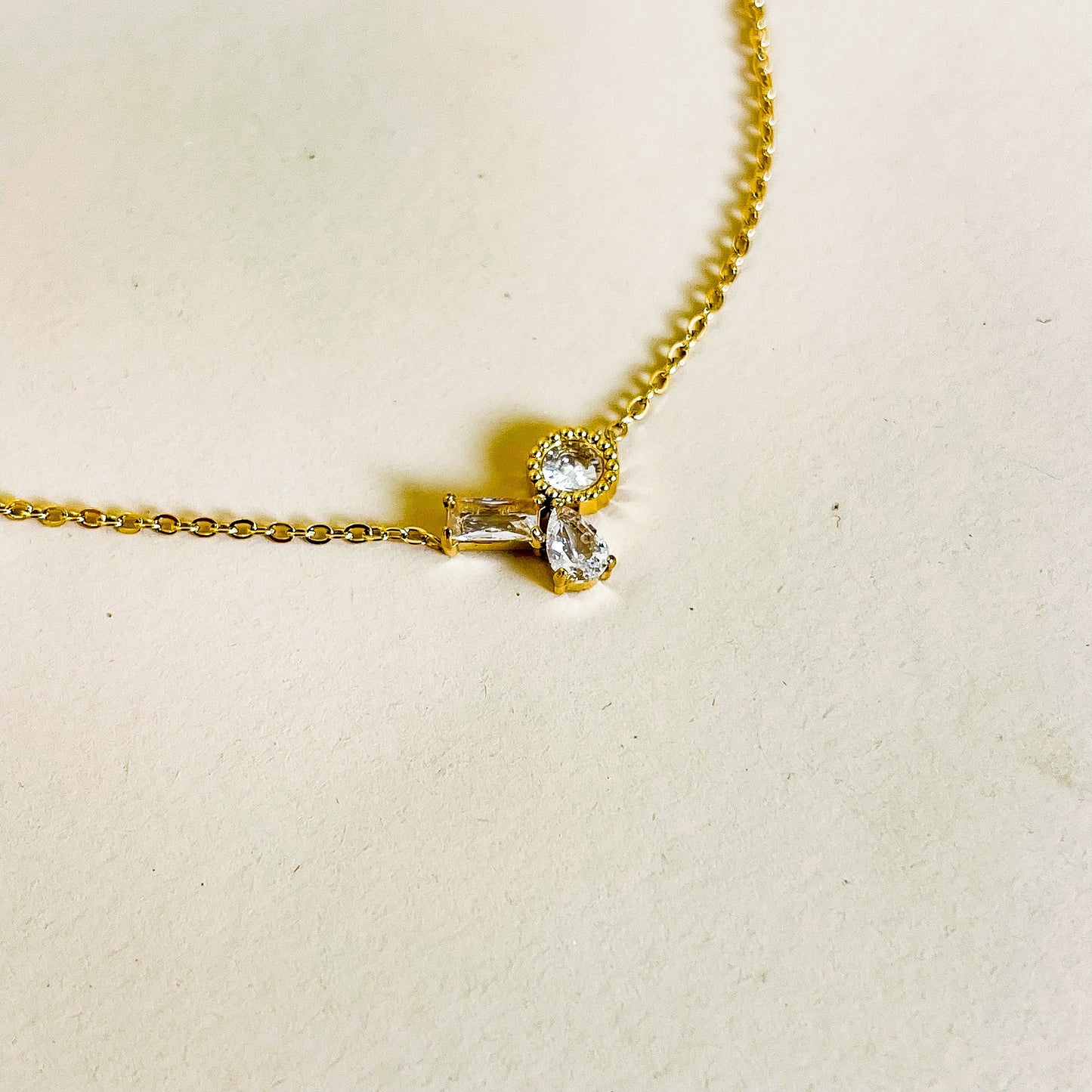 Trinity Drop Necklace