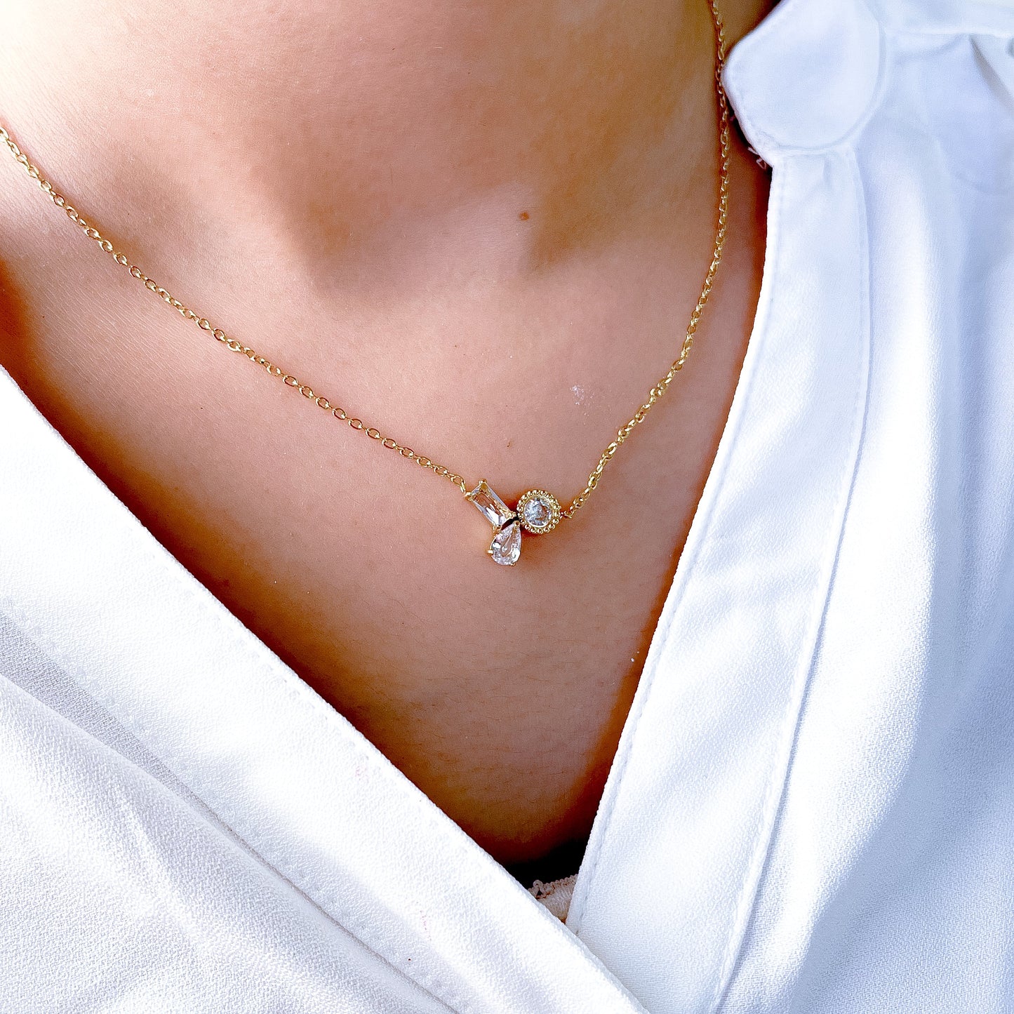 Trinity Drop Necklace