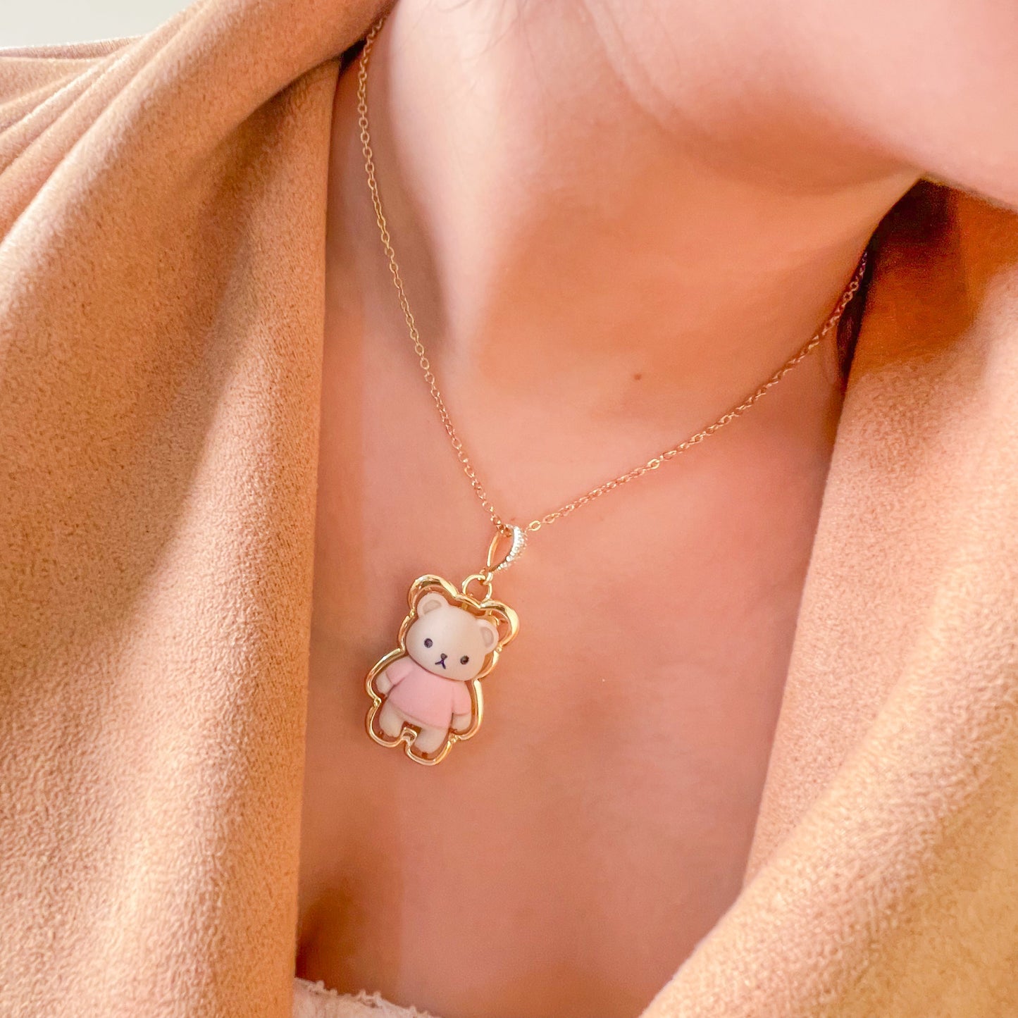 Blush Bear Pendant