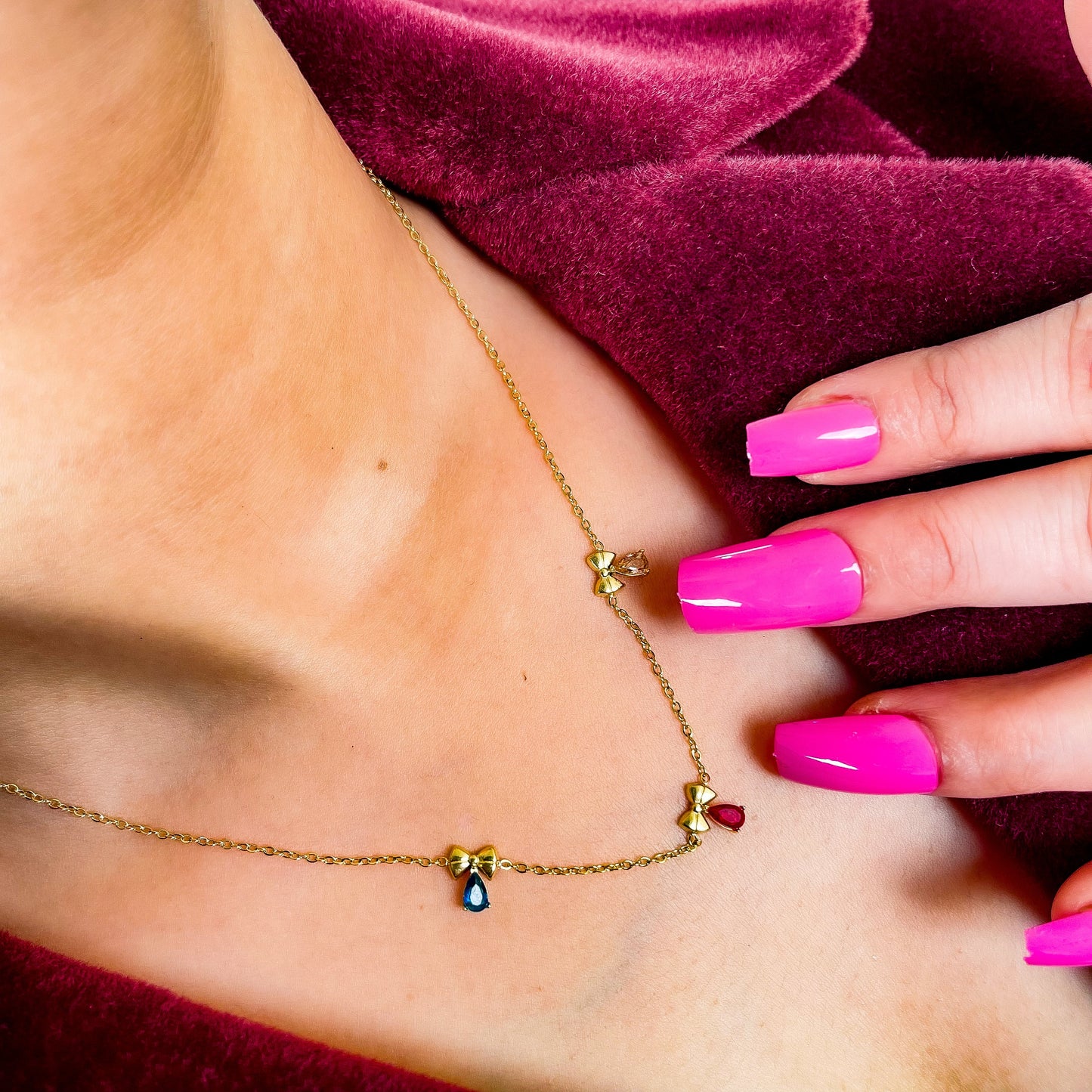 Starlit Bow pendant