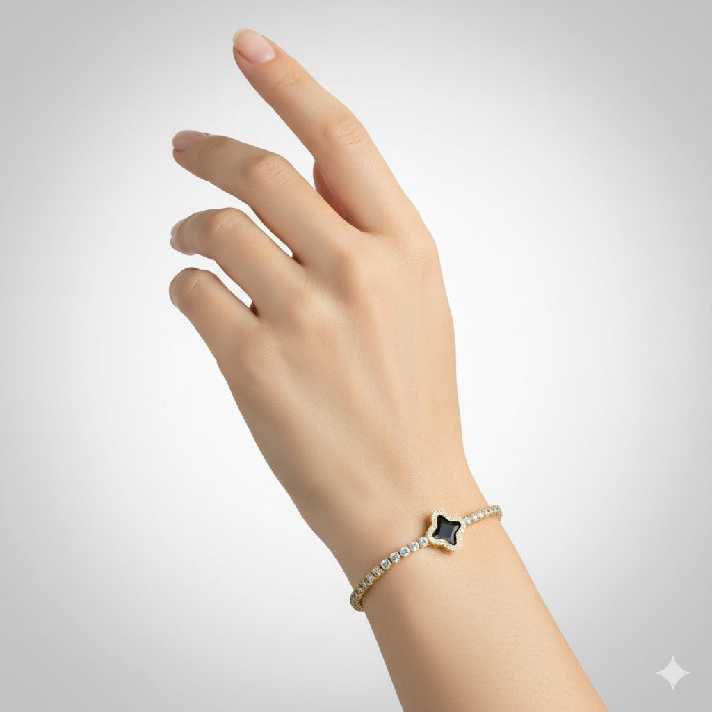 BLACK STONE BRACELET